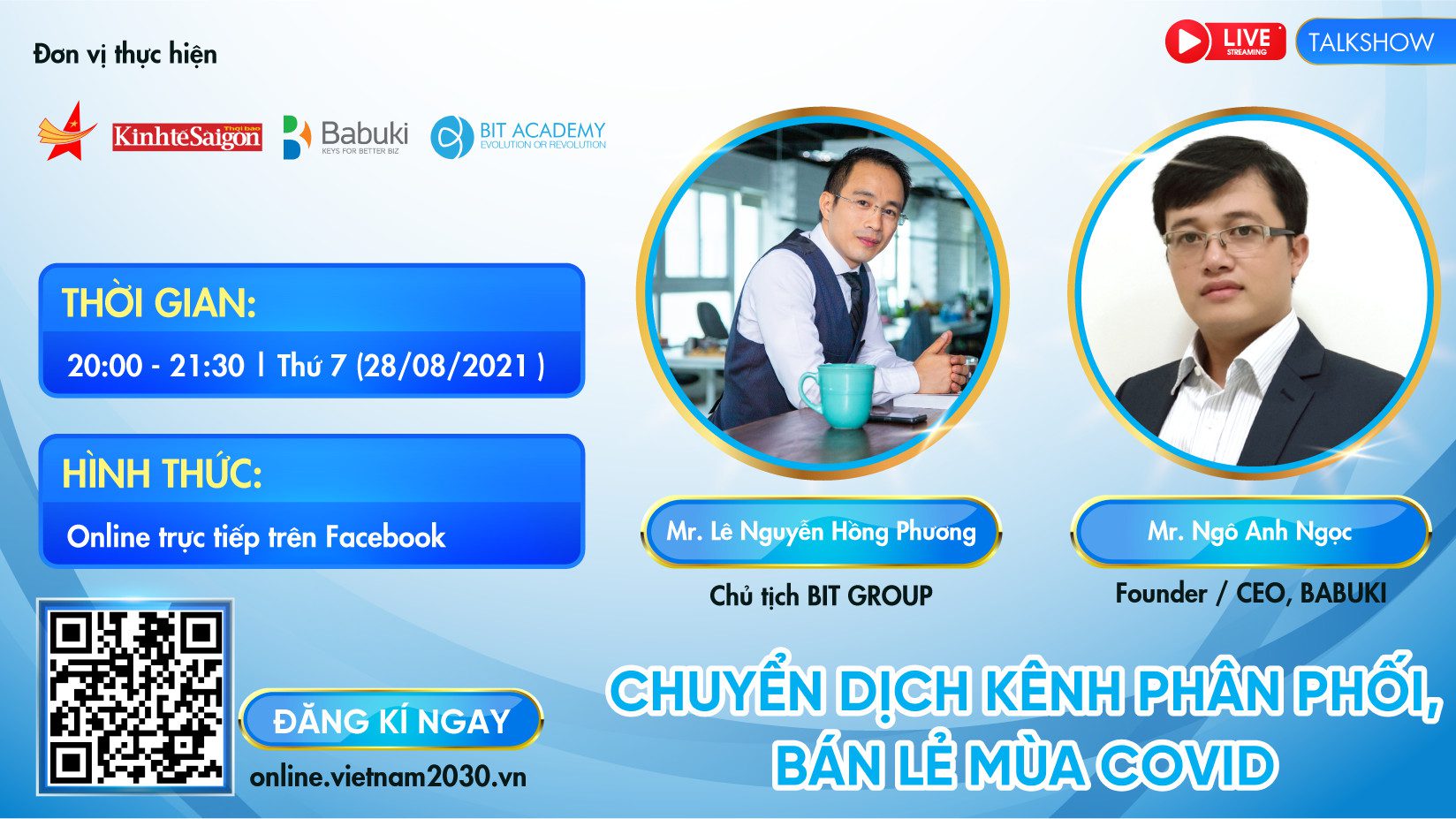 Talkshow online: “Chuyển dịch kênh phân phối, bán lẻ mùa Covid” - BIT ...